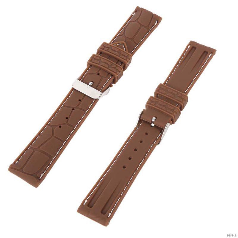 Dây đeo đồng hồ bằng silicone họa tiết đốt tre