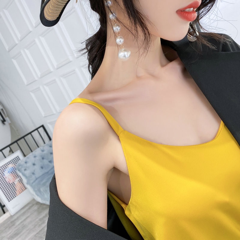 Váy 2 dây dáng dài trơn nhiều màu dễ phối đồ, mặc đi làm đi chơi, quai váy có điều chỉnh dài ngắn