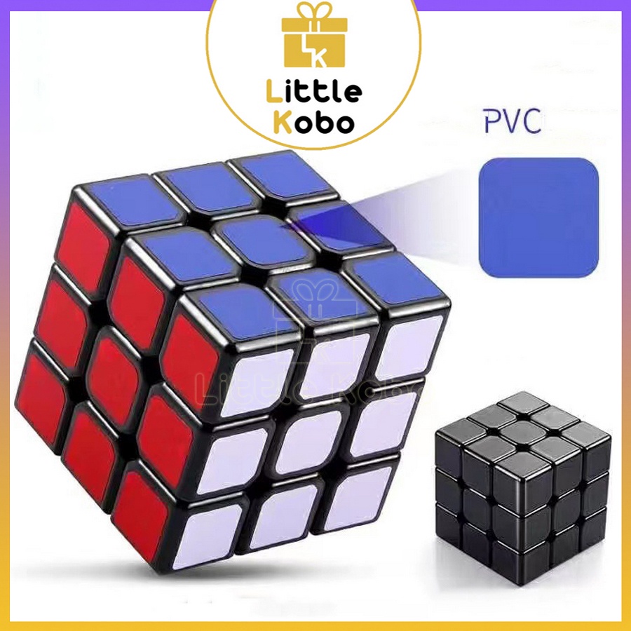 Rubik 3x3 Kim Loại Nhôm Siêu Nặng 4 Màu Rubic 3 Tầng 3x3x3 Đồ Chơi Trí Tuệ