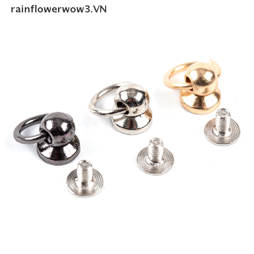 Set 10 Đinh Tán Kim Loại Hình Chữ O 8mm Chuyên Dụng Cho Sửa Chữa Điện Thoại / Túi Xách