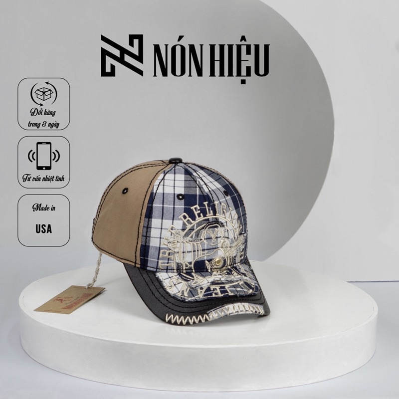 [Khai Trương] Nón ông địa 𝕿𝖗𝖚𝖊𝕽𝖊𝖑𝖎𝖌𝖎𝖔𝖓 MADE IN USA caro Xanh phối lạ mắt