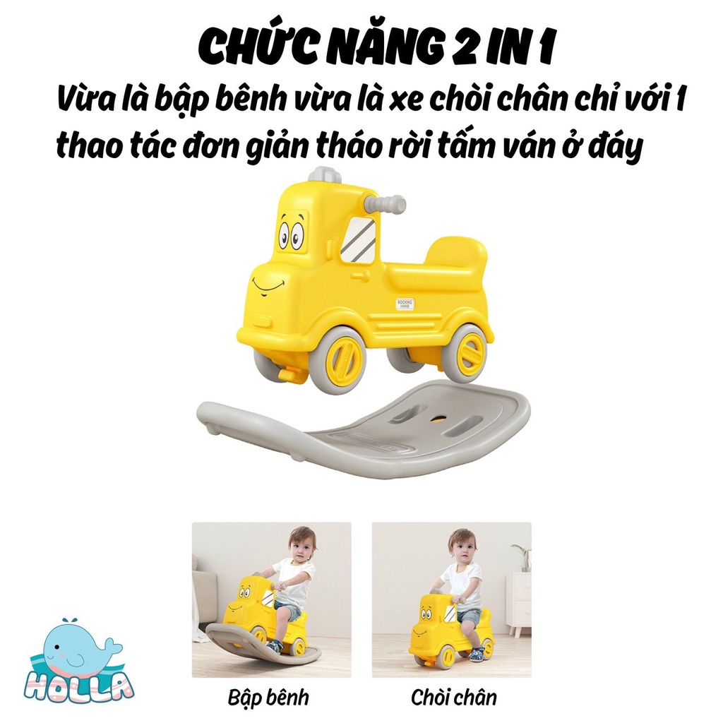 [Hàng sẵn giao ngay] BẬP BÊNH CHÒI CHÂN 2IN1 CAO CẤP 2022 CHO BÉ CÓ NHẠC