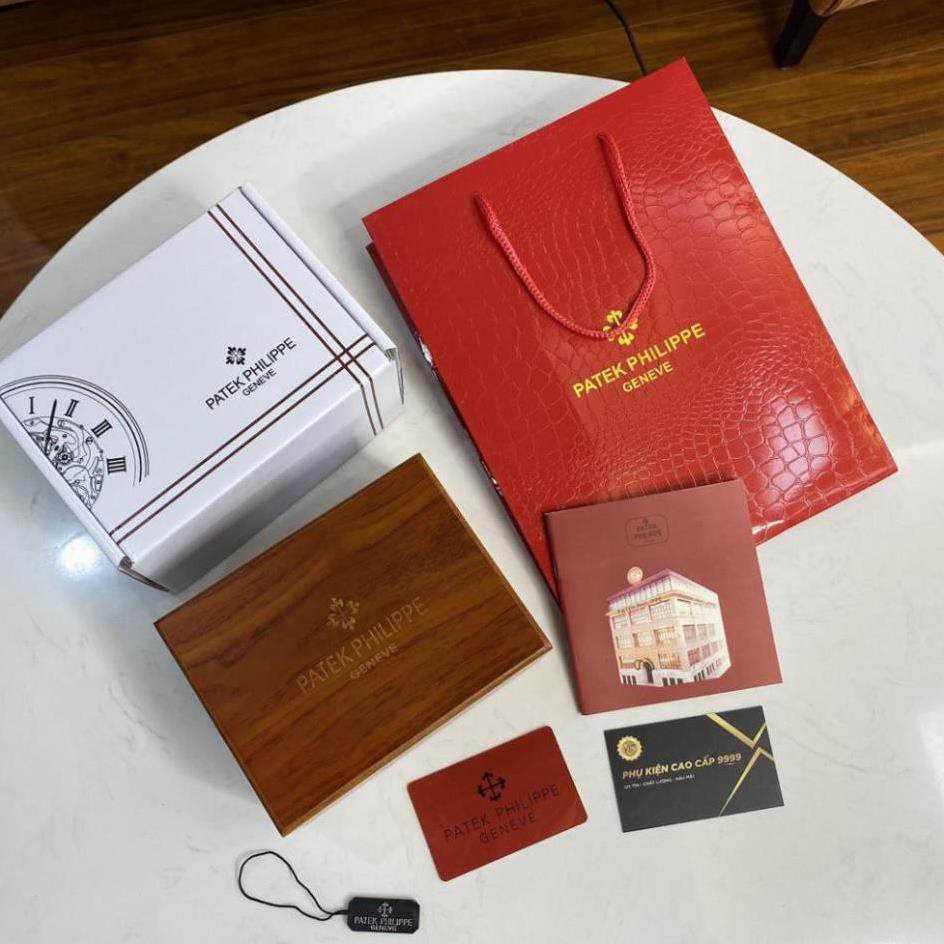 Hộp đồng hồ Patek Philippe đi kèm tag sổ thẻ, hộp đựng đồng hồ quà tặng cao cấp hongnhungshop34