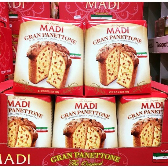 Bánh mì trái cây Madi Gran Panettone 1kg DATE 31/7/2020