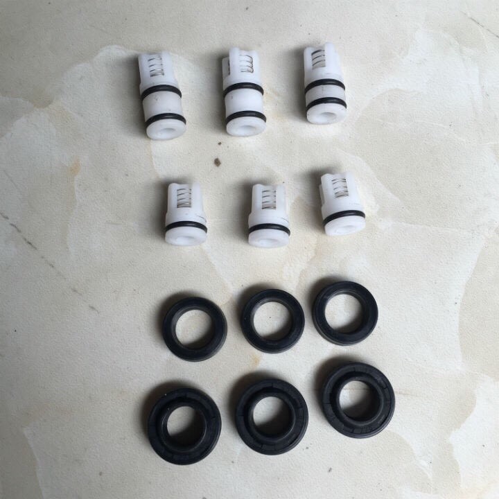 Bộ phớt-van một chiều máy bơm rửa xe mini gia đình dùng phớt 12-20 &12-18. 12 chiếc