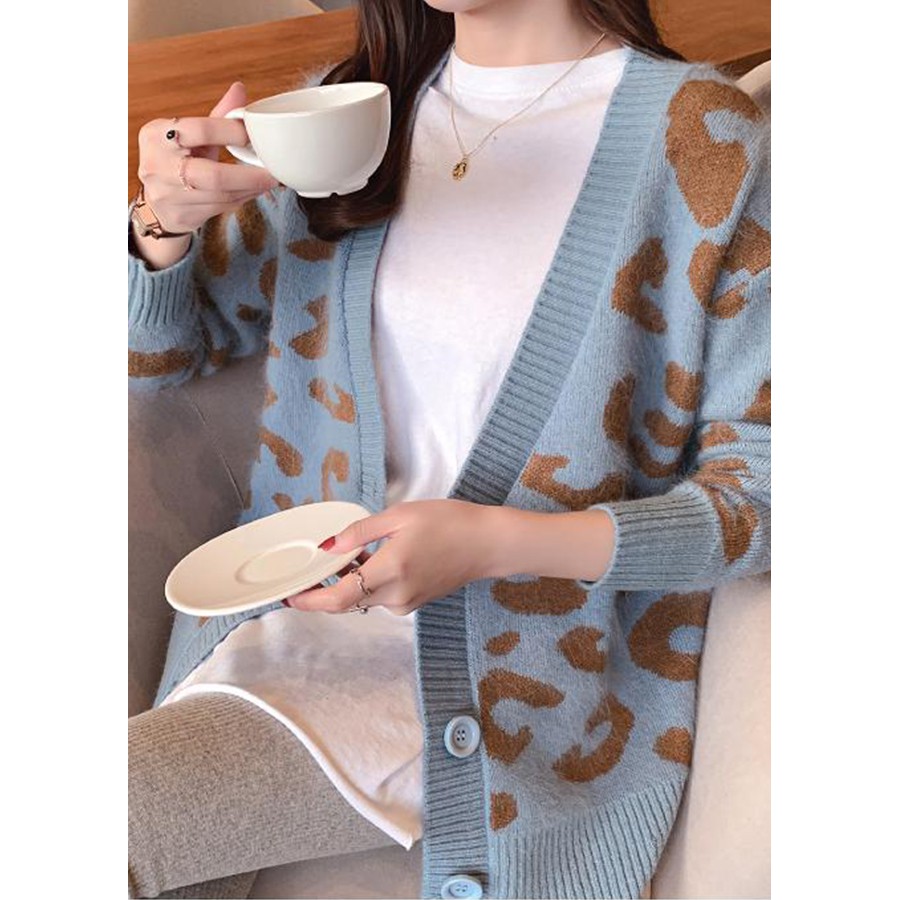 Áo Khoác Len Cardigan 3 Nút Kiểu Áo Khoác Len Dáng Ngắn Họa Tiết  - THỜI TRANG THU ĐÔNG NỮ AKL1866