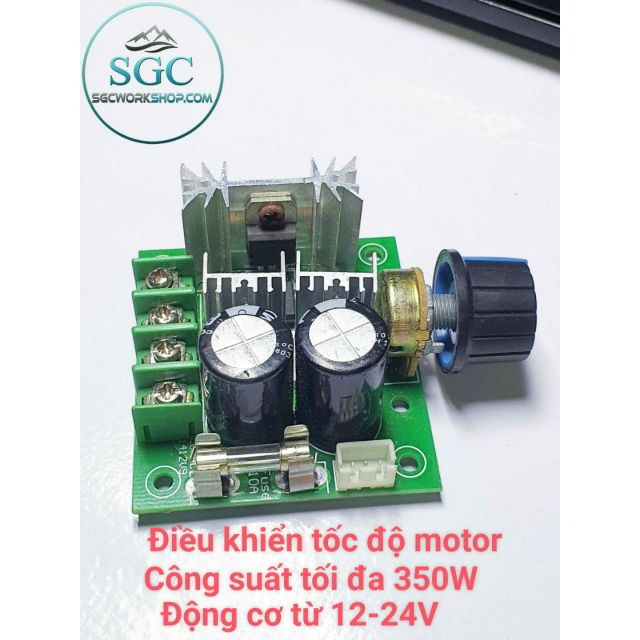 Mạch Điều Khiển Tốc Độ Động Cơ DC 12V 10A Cho Motor 775,550...v.v