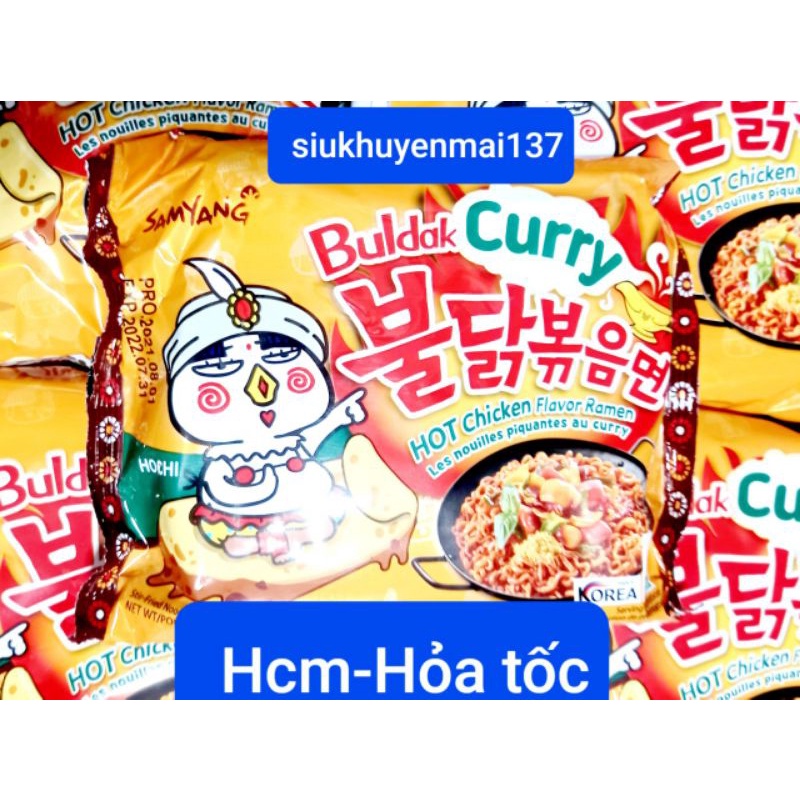 COMBO 5 GÓI mì cà ri cay samyang hàn quốc, 140 gr gói