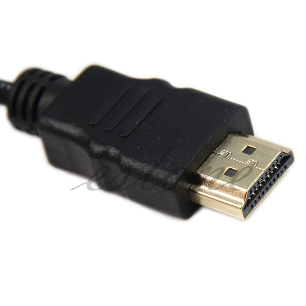 Cáp Nối Giắc Chuyển Đổi 6ft 1.8m 1080p Đầu Nối Hdmi Mạ Vàng Sang Đầu Cắm VGA Hd-15