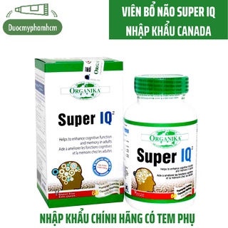 [Nhập khẩu Canada] Viên Uống Bổ Não, Tăng Cường Chức Năng Não Bộ, ORGANIKA SUPER IQ 60V