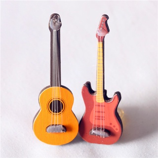 Mô hình đàn ghita mini trang trí nhà búp bê vui nhộn - ảnh sản phẩm 2