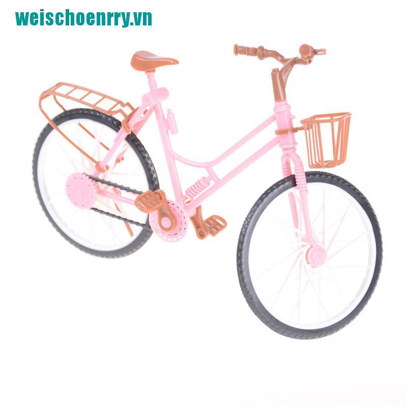 Weis♪Xe Đạp Màu Hồng Có Giỏ Đựng Đồ Chơi Búp Bê