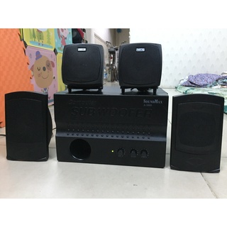 HÀNG CŨ -BỘ LOA SOUNDMAX 4.1 5000/A4000 màu đen/Trang, còn mới giá rẻ