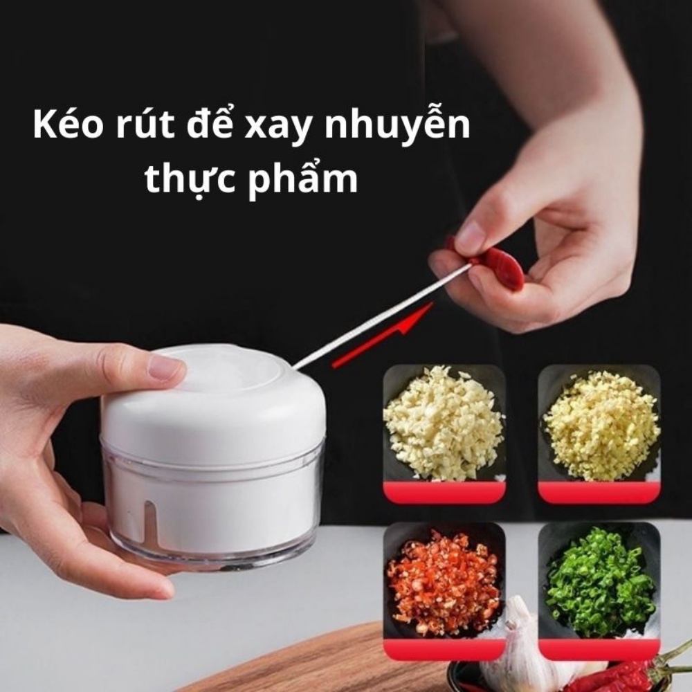 Máy Xay Đa Năng Mini Cầm Tay xay Tỏi Ớt Hành và Rau Củ loại tốt giá rẻ