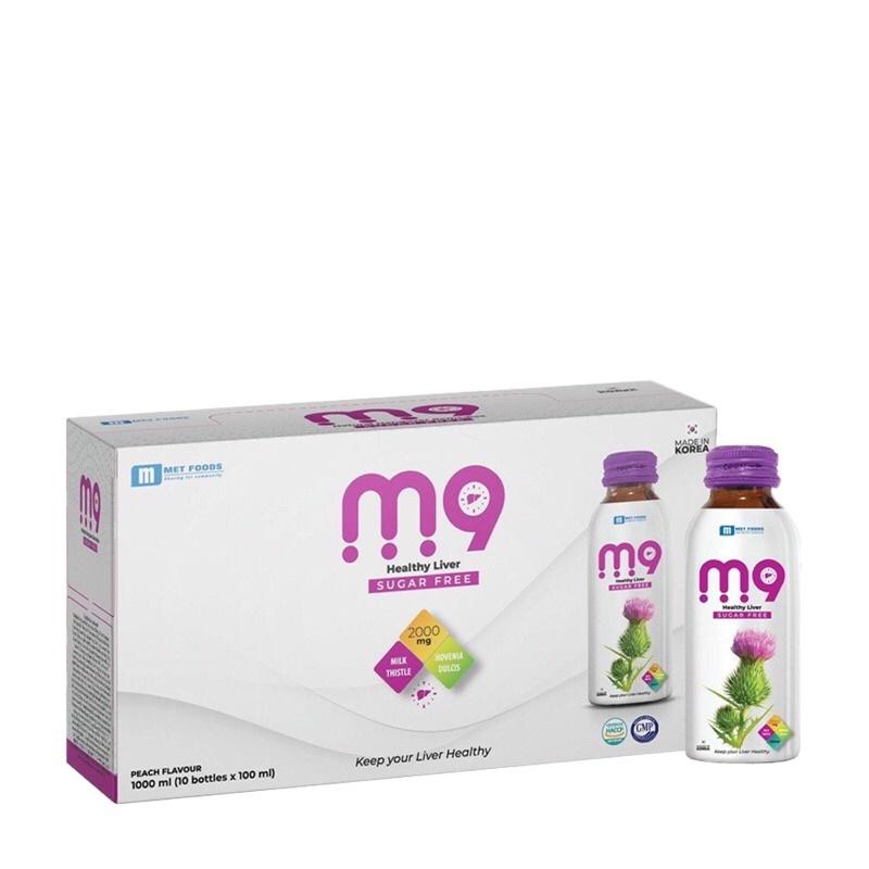 Nước giải rượu, bia M9 Healthy Liver. Giải độc gan, làm mát Gan nhập khẩu từ Hàn Quốc