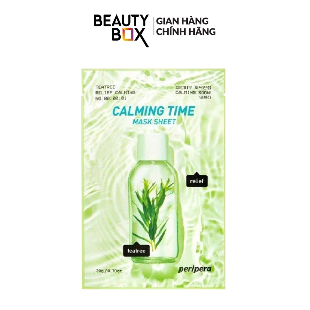 Mặt Nạ Periper Calming Time Mask Sheet 01 Teatrê Relief Calming 20ml