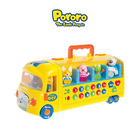 [Hàng Chính Hãng] Xe Buýt Trường Học Pororo Big School Bus 42x18x17cm