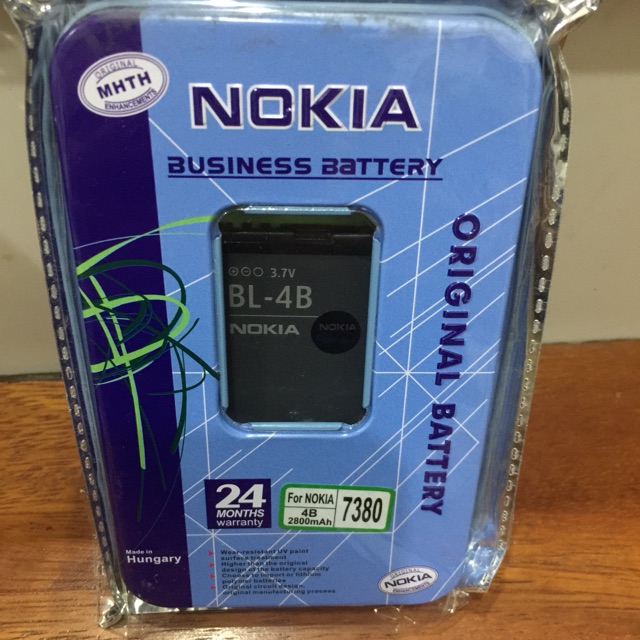 Pin nokia 7370/ 6111/2630/7500/5000/ 2630/6125/ 2660/2760...(BL-4b) xịn