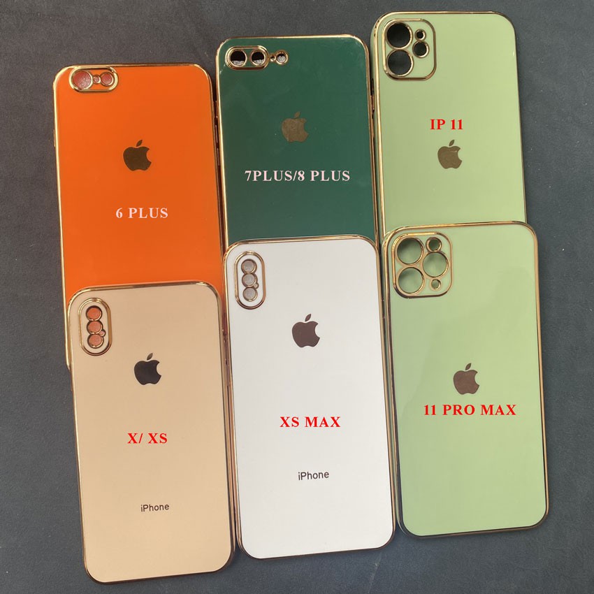 Ốp lưng Iphone - ỐP DẺO IPHONE Viền Vuông độ Ip 12 cho 6plus/7plus/8plus/X/Xs Max/ip11/11 pro/11 Promax / ip12/12 Promax | BigBuy360 - bigbuy360.vn