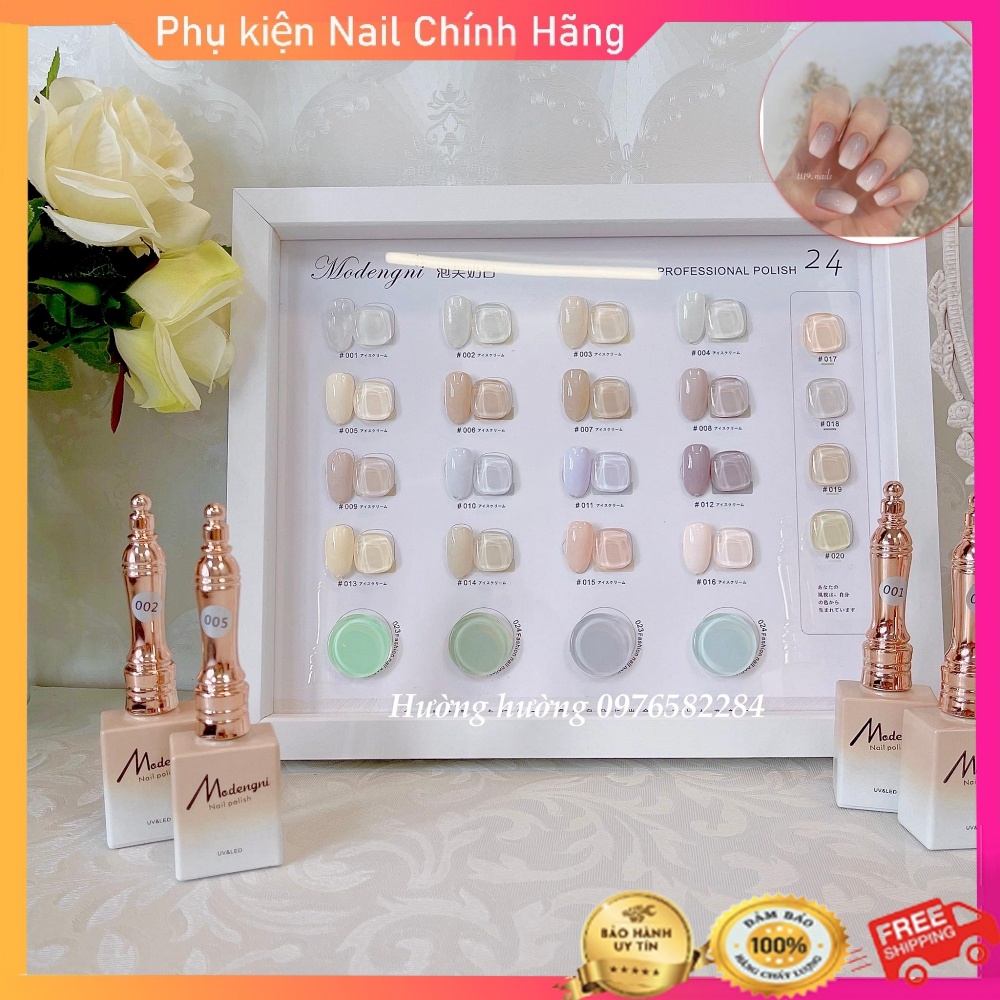 Set thạch nude 24 màu, set sơn móng tay gel hàn quốc chính hãng