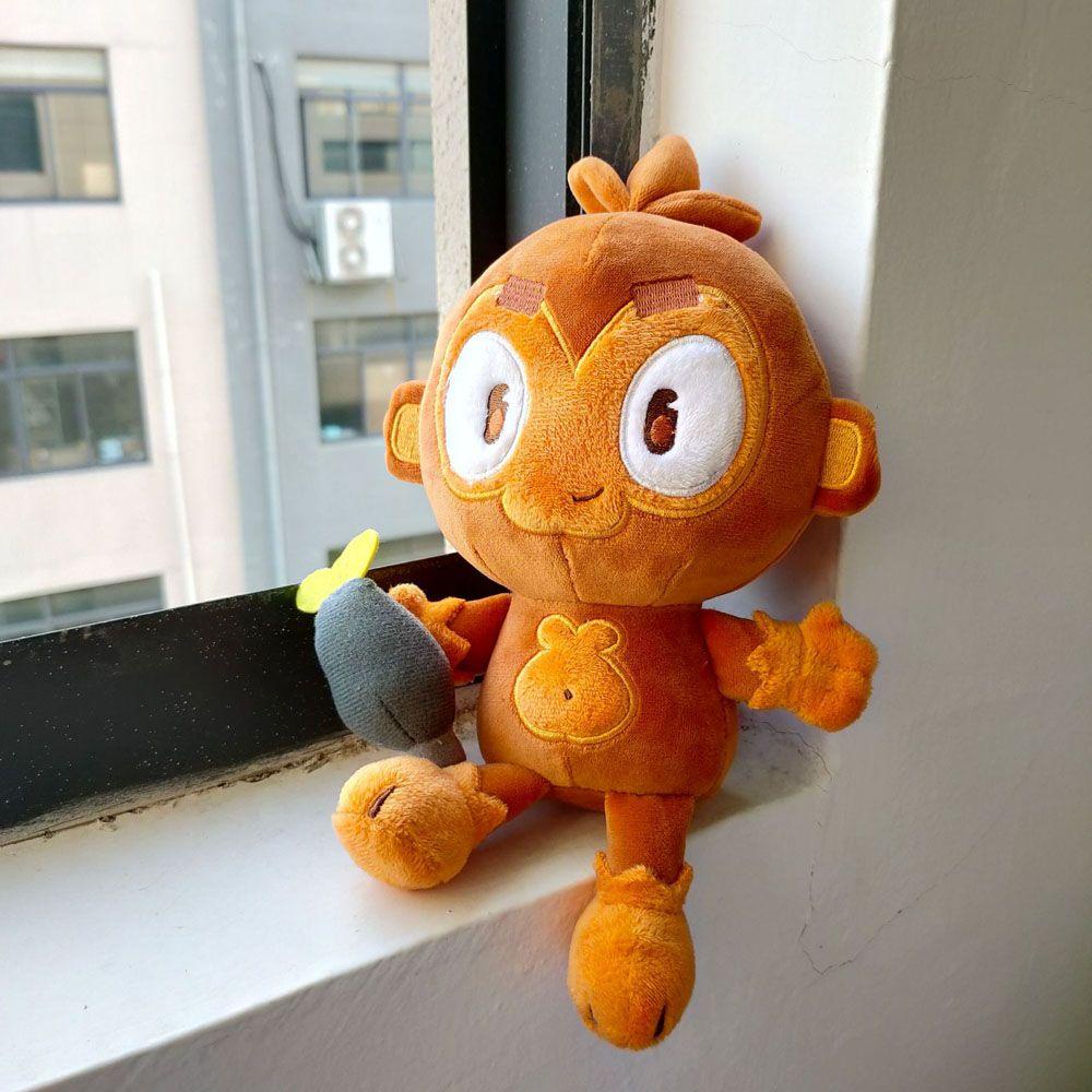 Khỉ Nhồi Bông Màu Ngà Mềm Mại 20cm