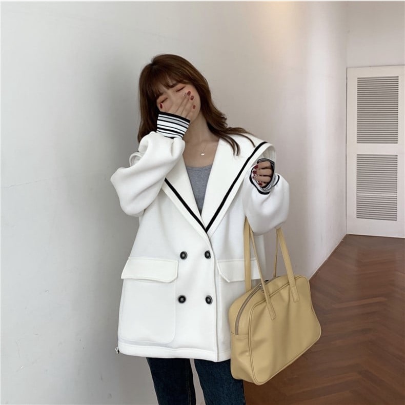 Áo nỉ ulzzang phong cách thuỷ thủ | BigBuy360 - bigbuy360.vn