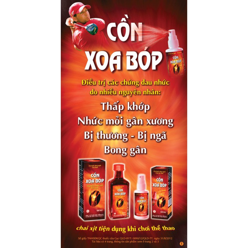 CỒN XOA BÓP OPC