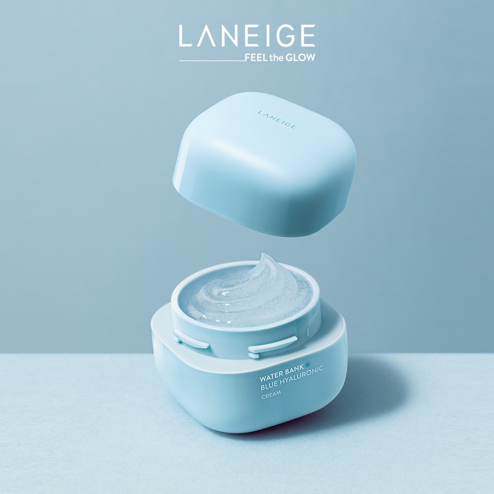 Bộ đôi Kem Dưỡng Ẩm Dành Cho Da Dầu Và Da Hỗn Hợp Laneige Water Bank Blue HA Cream Oily 10mlx2