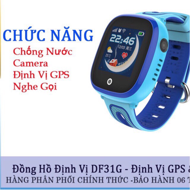 Đồng hồ đv GPS-LBS DF31G Có camera chống nước