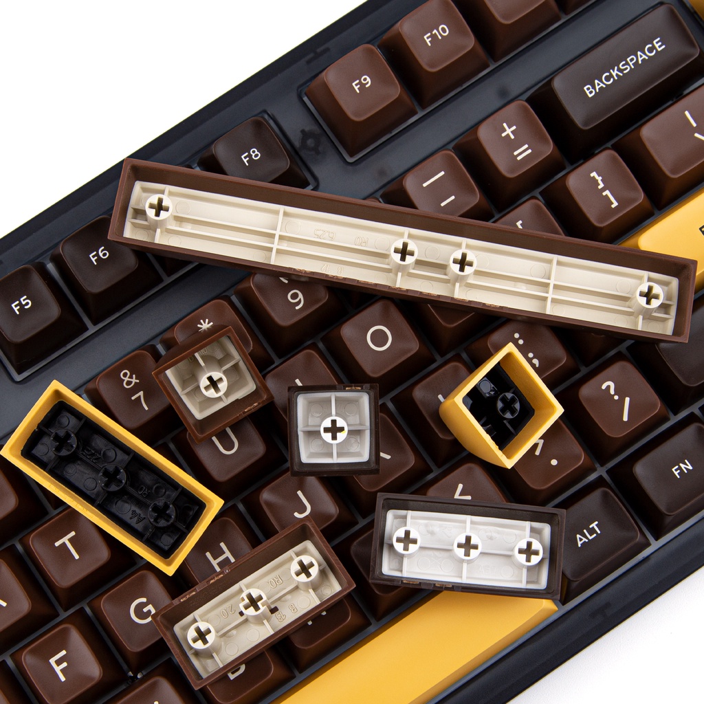 Aifei SA Profile Double Shot ABS Keycaps 172 Phím Bộ bàn phím cơ bố trí ANSI & ISO cho Cherry MX Switch