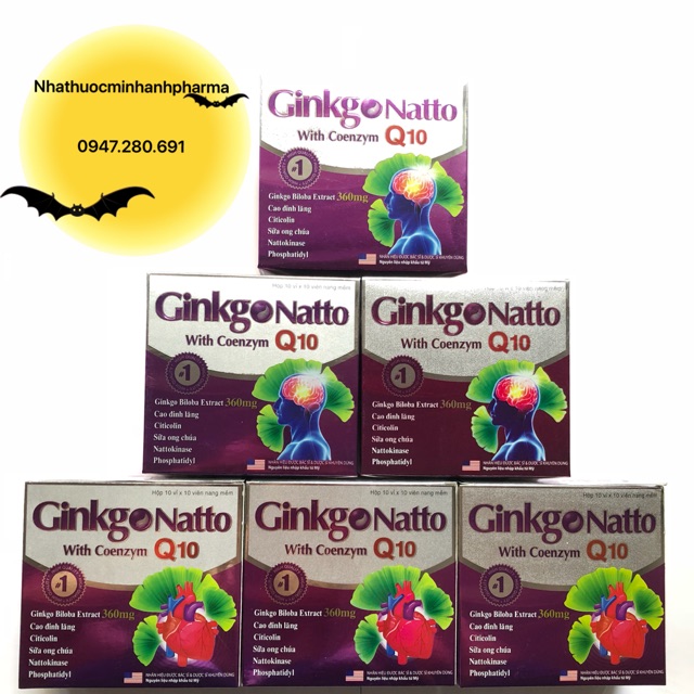 ✅Viên Uống Bổ Não Ginkgo Natto Q10 360mg( hộp 100 viên ) Sản phẩm này không phải là thuốc !