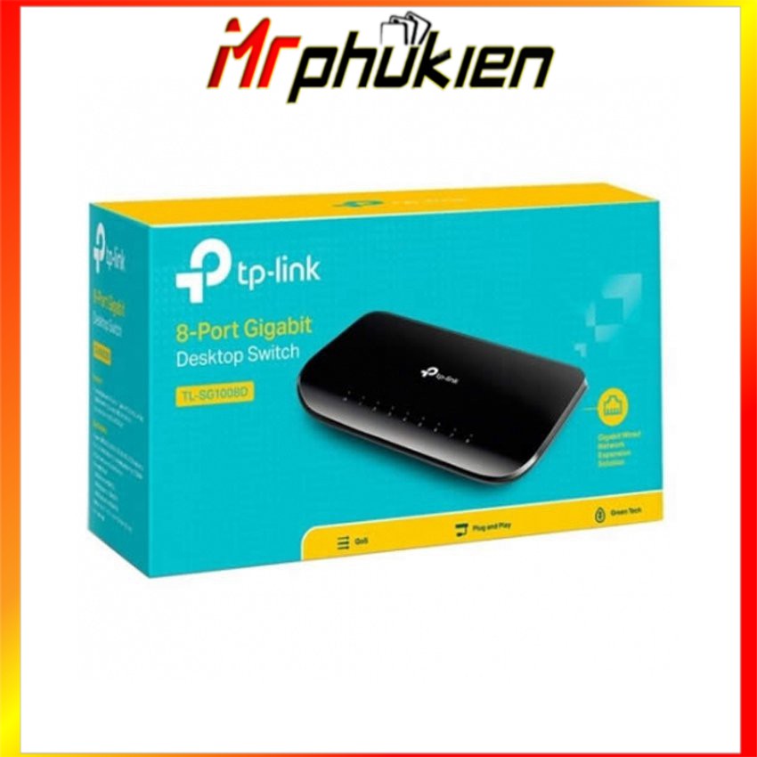 [Mã 154ELSALE2 giảm 7% đơn 300K] BỘ CHIA 8 PORT TP-Link TL SG1008D Gigabit - MrPhukien