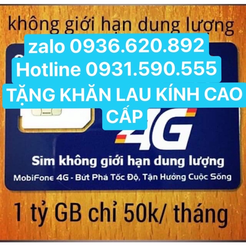 Sim Mobifone 4G DIP50 DTHN ED50 CL50 BL5GT TrumData C90N C50N Hoc Online Y60  Thaga100  1Tỷ Gb 50k Toàn Quốc