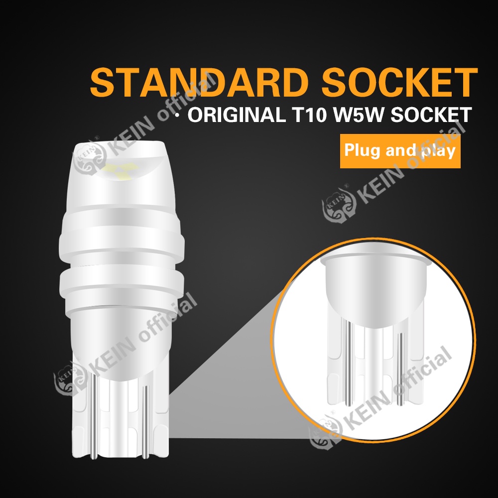Bóng Đèn Led T10 194 168 W5W Ánh Sáng Trắng Chuyên Dụng Cho Xe Hơi