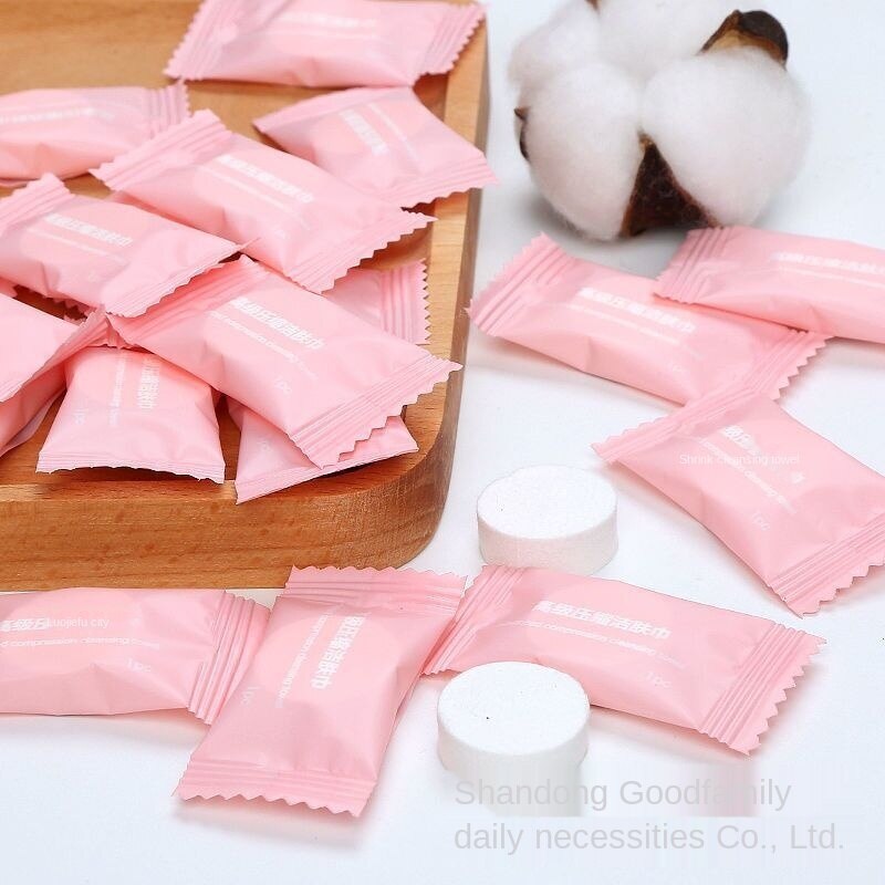 Khăn Lau Mặt Nén Bằng Vải Sợi Dùng Một Lần Tiện Dụng