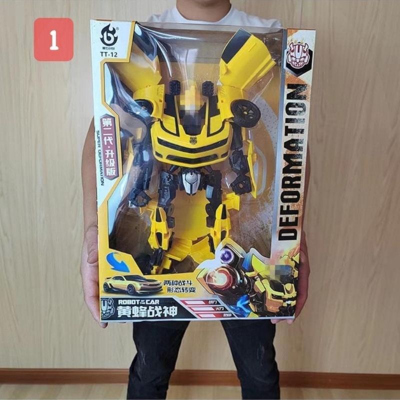 Ô tô biến hình Robot cho bé Transformer siêu khổng lồ đồ chơi hot 2022