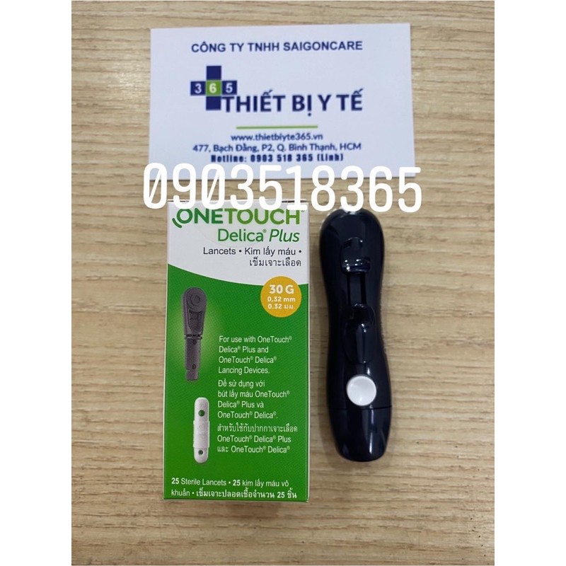 Bộ Bút lấy máu + kim thử đường huyết chính hãng onetouch plus
