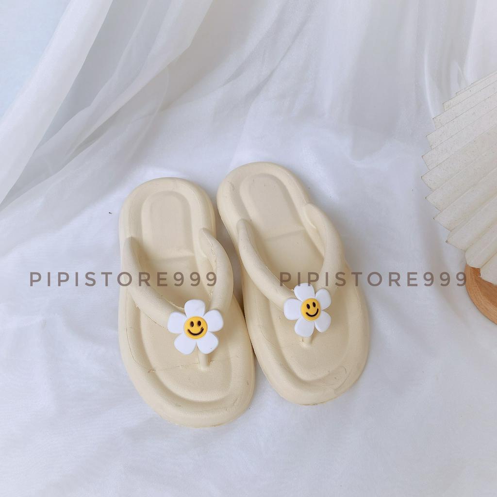 Dép Xỏ Ngón Nhựa EVA Siêu Nhẹ Hoa Cúc Đáng Yêu G027