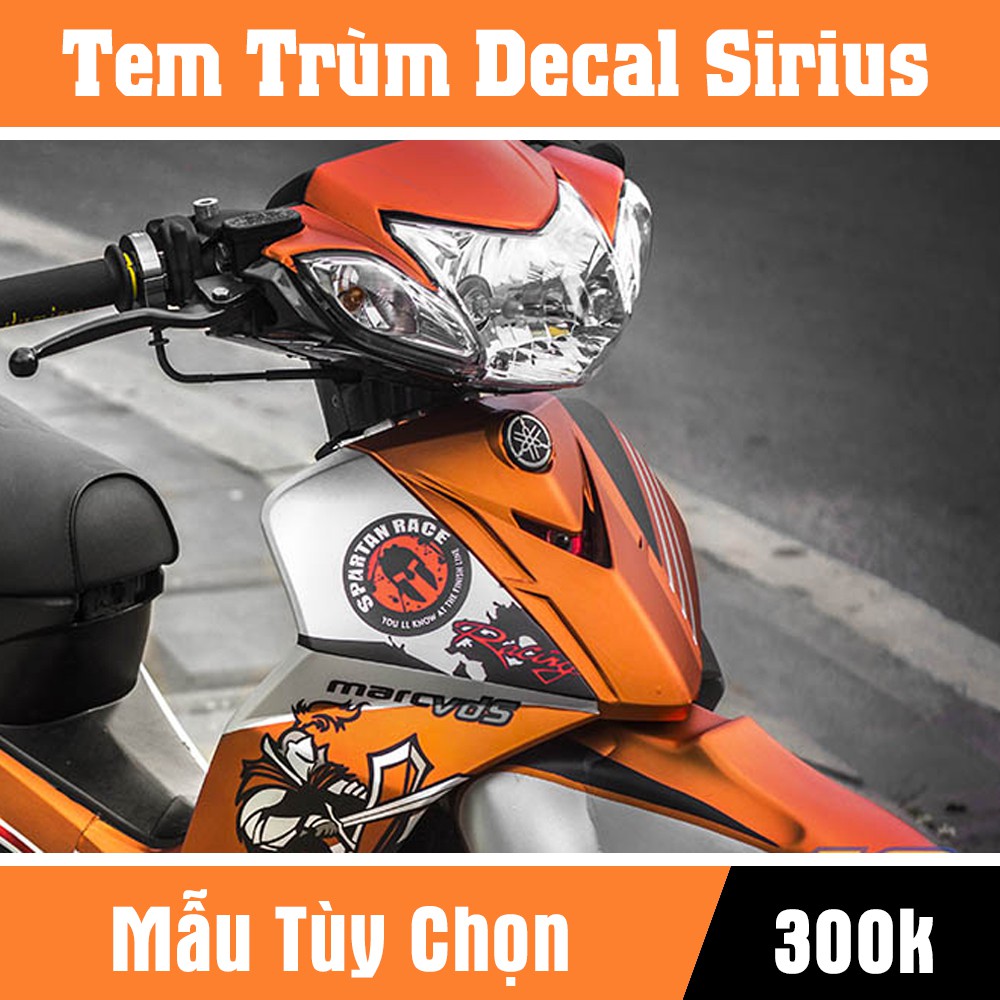 Tem Trùm Decal Sirius Mẫu Tùy Chọn