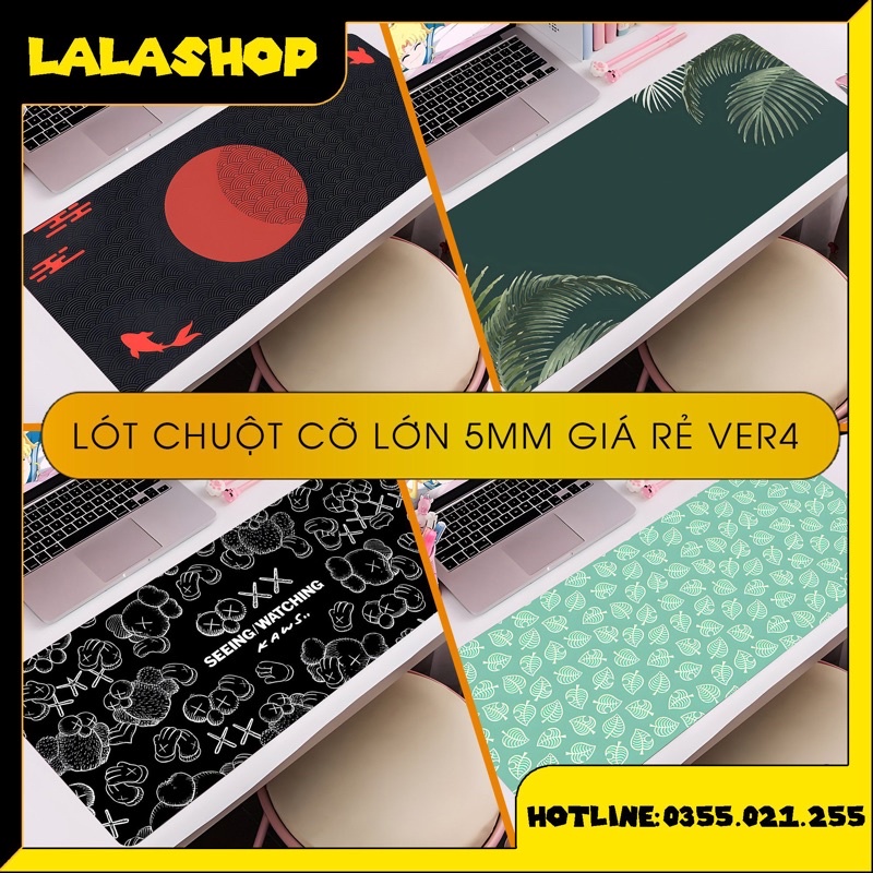 BÀN DI, TẤM LÓT CHUỘT, DESKMAT 5MM CỠ LỚN GIÁ RẺ VER4