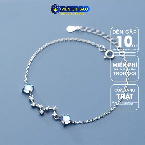 Lắc tay tiểu hành tinh Big Dipper chất liệu bạc Ý 925 thời trang phụ kiện trang sức Viễn Chí Bảo L400703