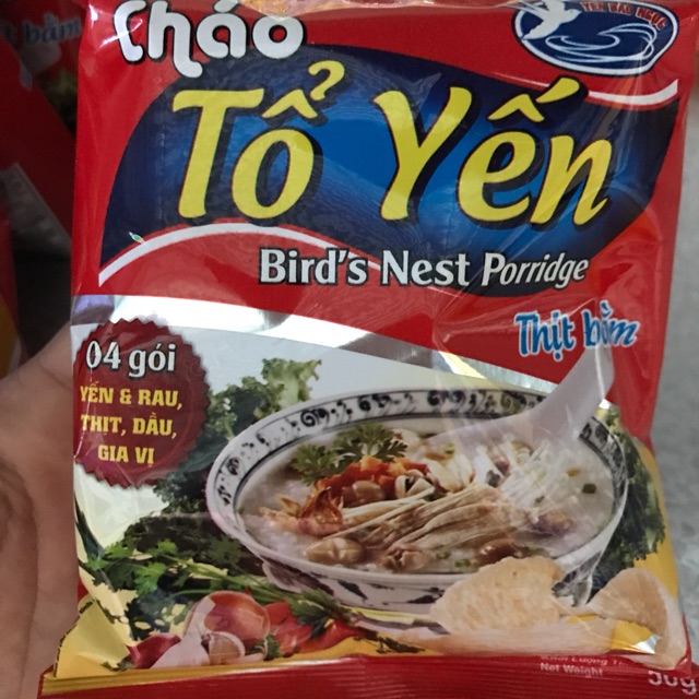 Cháo yến 10 gói 75k