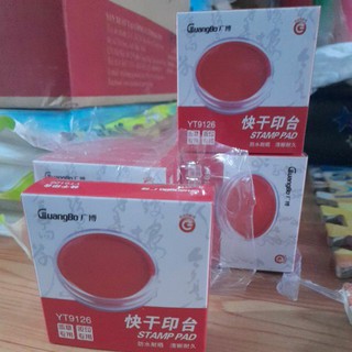 Hộp dấu hình tròn Guangbo YT9129 dùng lăn tay, lấy dấu vân tay, điểm chỉ