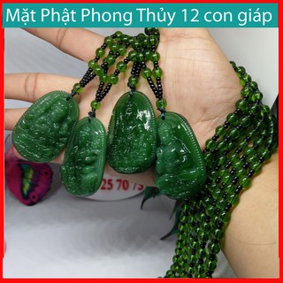 Dây chuyền Nam mặt Phật phong thủy 12 con giáp