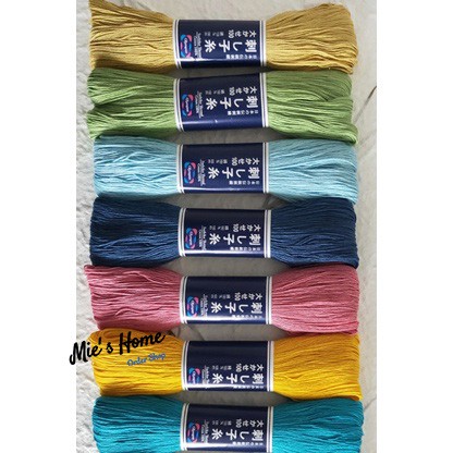 Có Sẵn Chỉ Thêu tay SỢI BÔNG NHẬT BẢN Bó gồm 40 sợi/ 120 cm Thêu Thủ Công CHỈ COTTON CAO CẤP MIE Handmade Shop