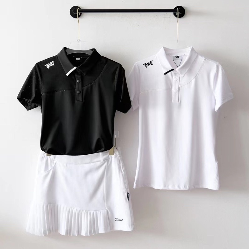 Áo golf nữ PXG hàn quốc new shop golf hồng nhung