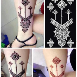 Khuôn vẽ henna size lớn 9×18cm
