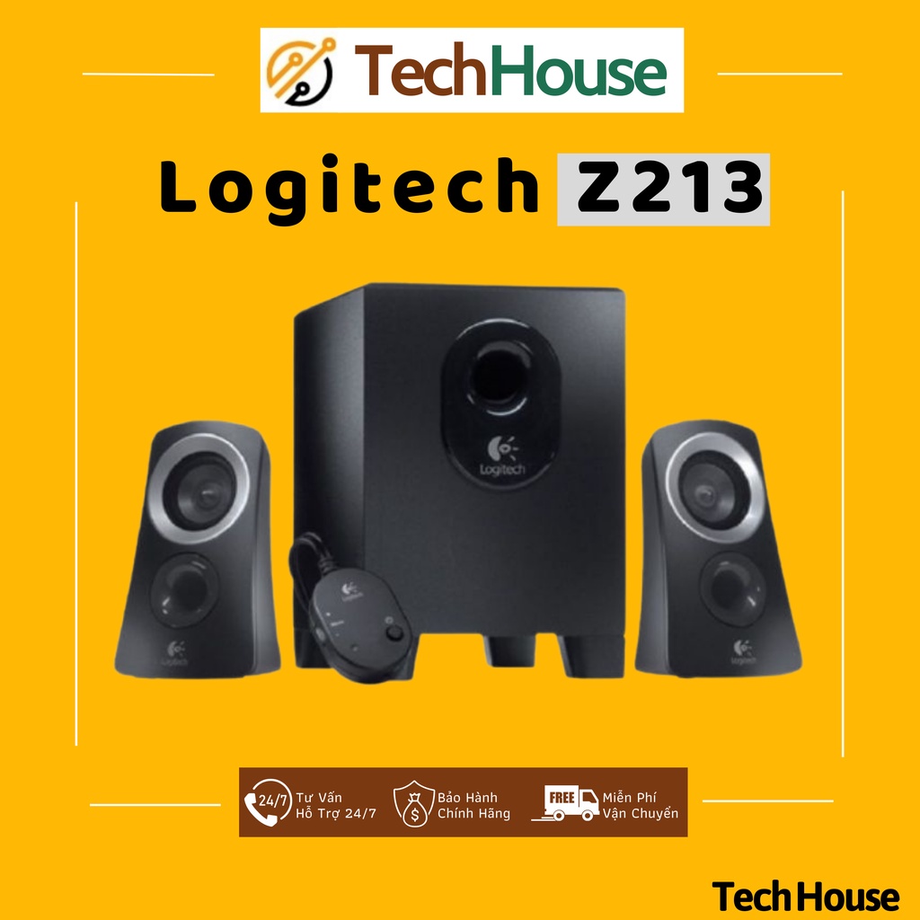 Loa vi tính Logitech Z213 Compact Speakers 2.1 - Chính Hãng Bảo Hành 12T | Tech House Official