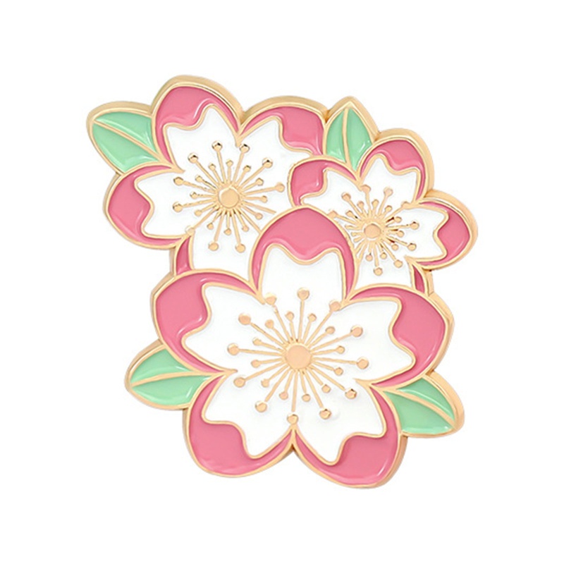 Huy Hiệu Cài Áo Hình Hoa Đào Hoạt Hình Cho Bé