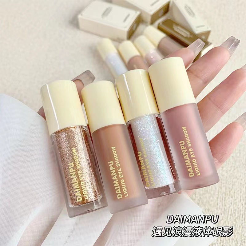 Phấn Mắt DAIMANPU Dạng Lỏng Matte Glitter Chống Thấm Nước Nhanh Khô Độ Bão Hòa Cao